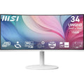 MSI Nowoczesny MD342CQPW 34'' ekran PC UWQHD zakrzywiony 1500R - Panel VA 3440 x 1440, KVM, PIP/PBP, szeroka gama kolorów, komfort oczu, wbudowane głośniki, regulacja 3-osiowa - HDMI 2.0b, DP 1.4