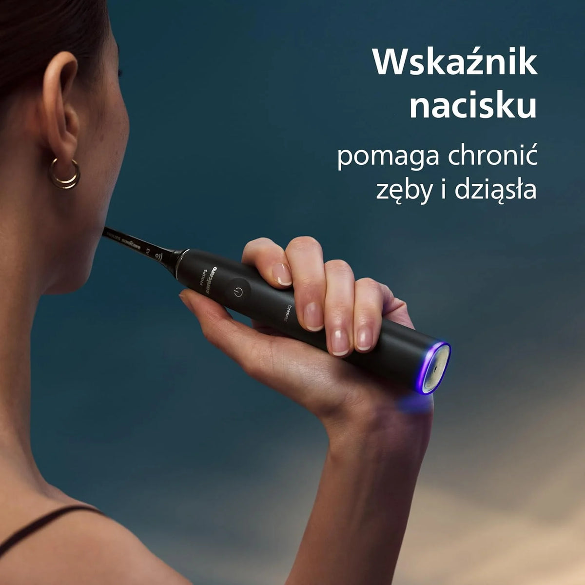Philips Sonicare DiamondClean 9900 Prestige Elektryczna szczoteczka do zębów z technologią i aplikacją SenseIQ, 5 trybów szczotkowania, etui podróżne do ładowania, kolor czarny, model HX9992/43