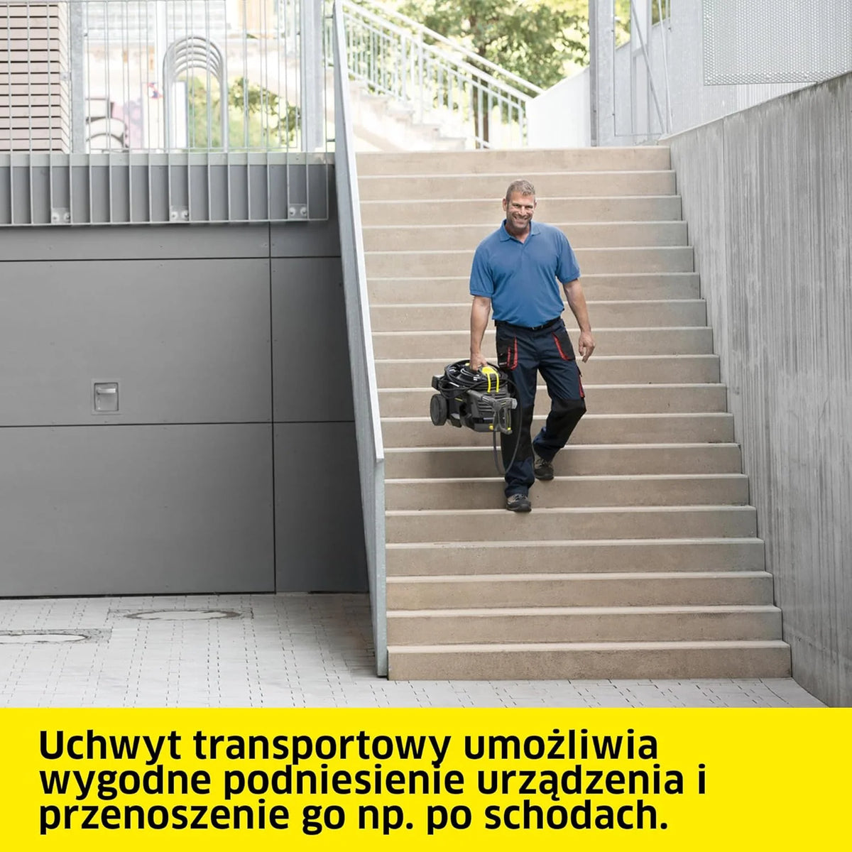 Kärcher urządzenie wysokociśnieniowe HD 5/15 C Plus + FR Classic, ciśnienie robocze: 150 bar, wydajność: 500 l/h, waga: 27,8 kg, wąż: 10 m, pistolet, dysza rotacyjna, myjka powierzchniowa. Zimna woda