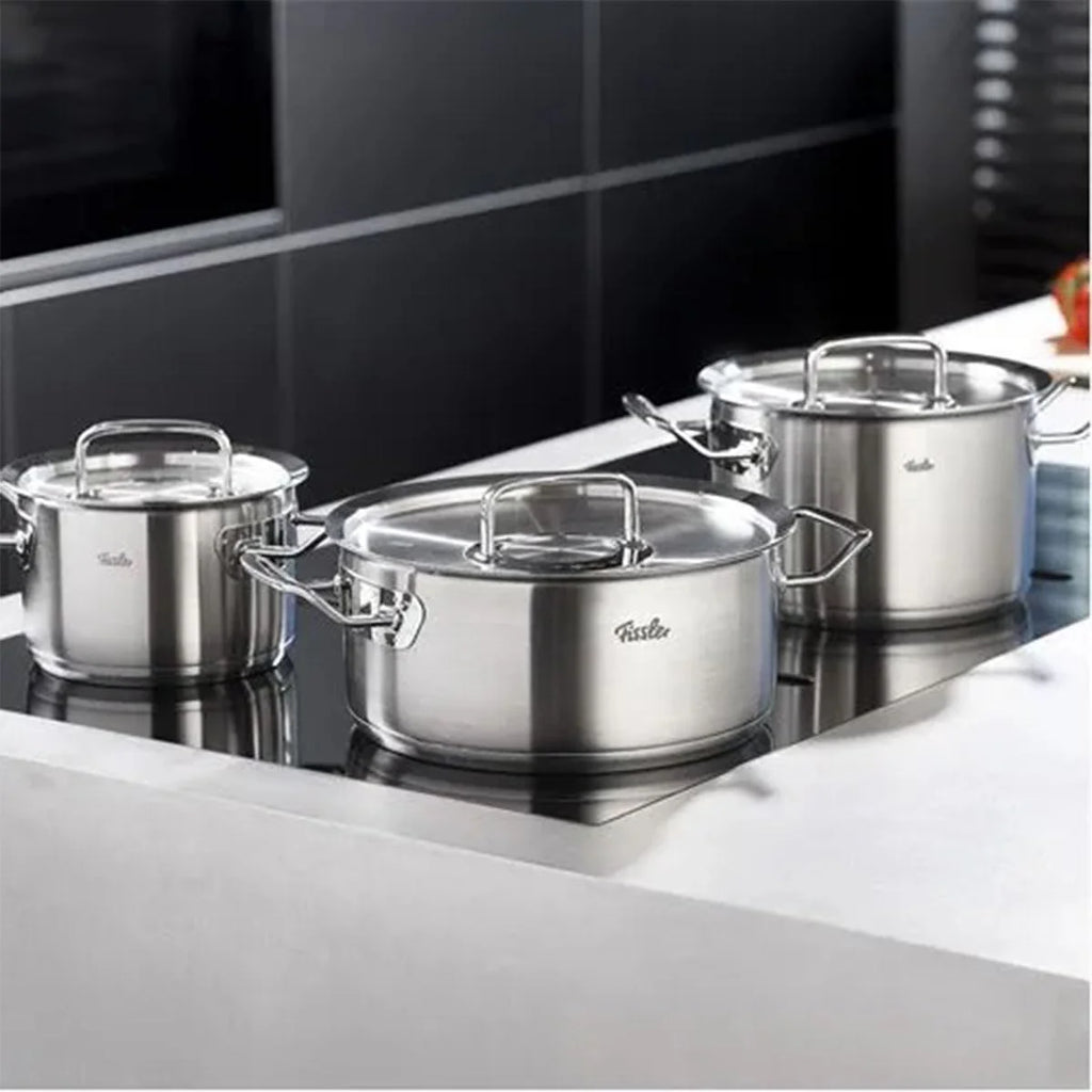 Fissler Original-Profi Zestaw Garnków z Rondlem, 18/10 Steel, Srebrny, 5 sztuk