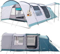 Skandika Namiot tunelowy Hafslo 6 XL Sleeper Protect | namiot kempingowy dla 6 osób, technologia Sleeper, wszyta podłoga namiotu, daszek, słup wody 5000 mm | duży namiot rodzinny, namiot, outdoor
