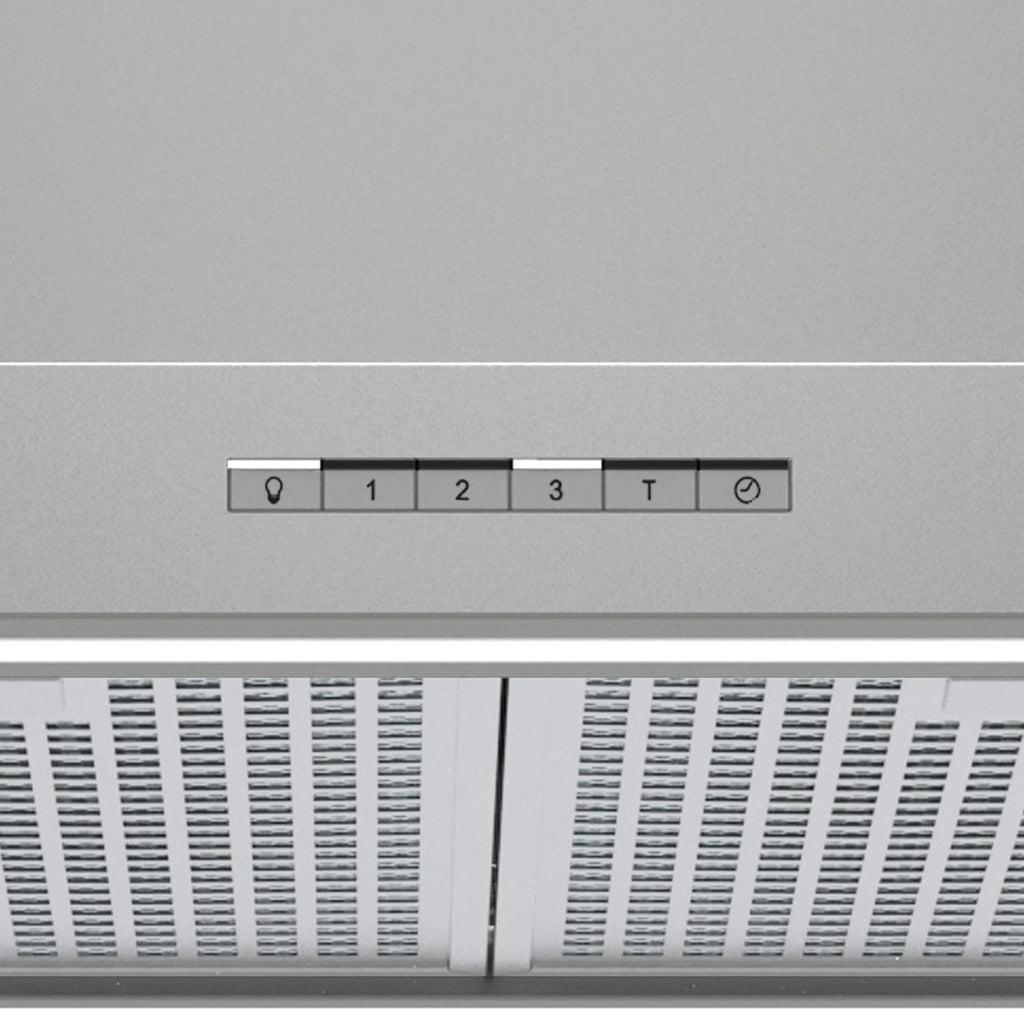 Cata Sygma okap ścienny 7010 X 4 poziomy demontażu 3+1 TURBO Elektroniczny panel sterowania Silnik BT3 Extra Silent Oświetlenie Taśma LED Łatwa instalacja Szerokość 70 cm Kolor Stal nierdzewna