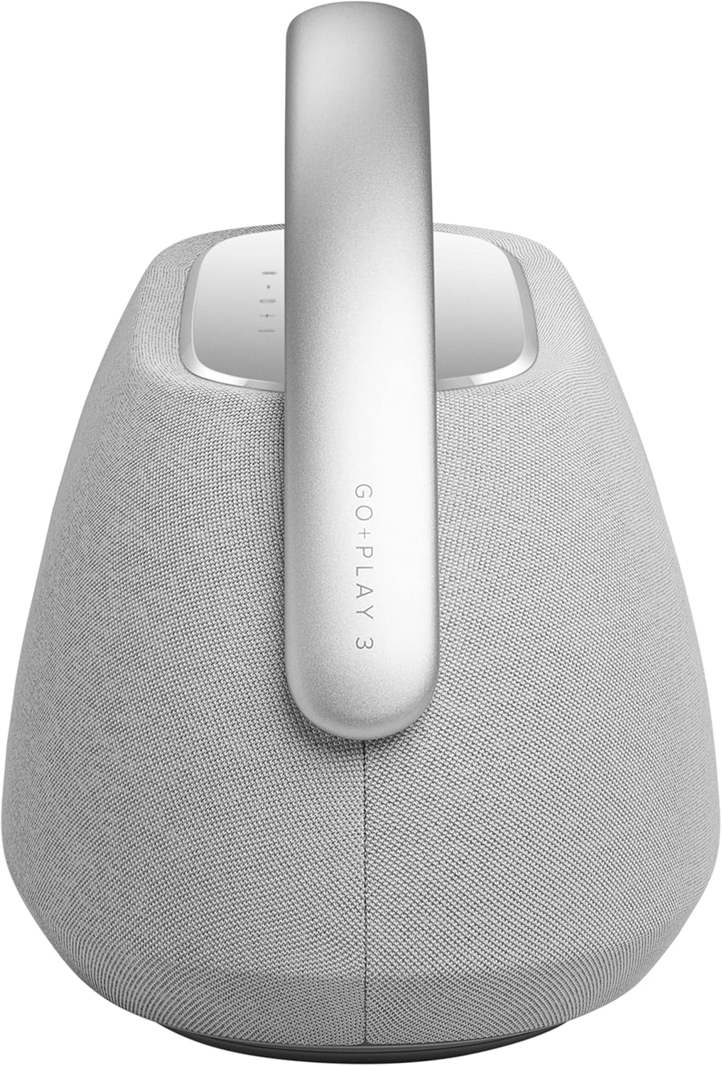 Harman Kardon Go+ Play 3 Bezprzewodowy Głośnik Bluetooth z Mikrofonem, USB, Wbudowanym Akumulatorem, 8h Odtwarzania i Dźwiękiem Stereo, Szary