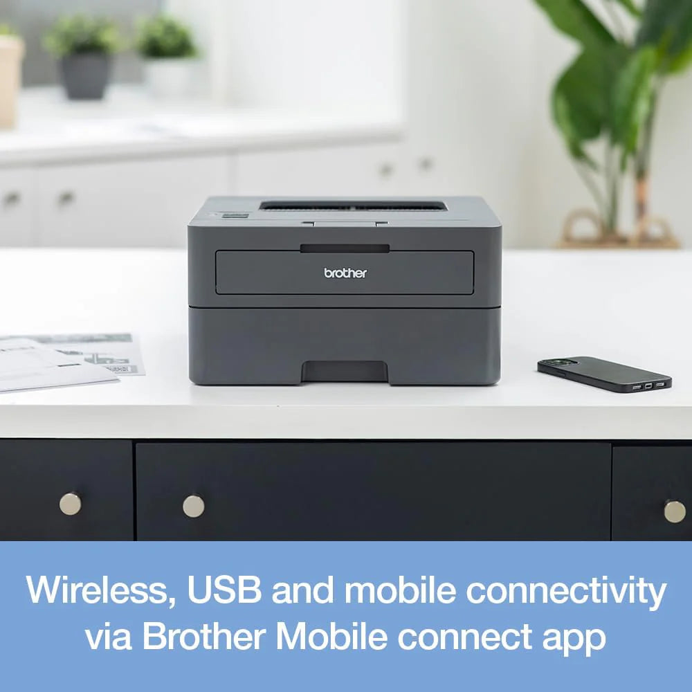 Brother MFC-L2800DW Drukarka wielofunkcyjna monochromatyczna z laserem | Druk, kopiowanie, skanowanie i faks | Automatyczne dwustronne drukowanie | A4 | Wtyczka UK