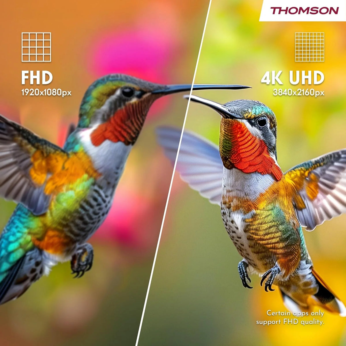 Thomson Go Plus Pro 27-calowy (69 cm) 4K UHD Inteligentny Ekran Dotykowy, Android, Sterowanie Głosowe, Hotspot, Bateria 9000 mAh, Kamera 5MP, Subwoofer, WiFi 6, Bluetooth, Przenośny Stojak