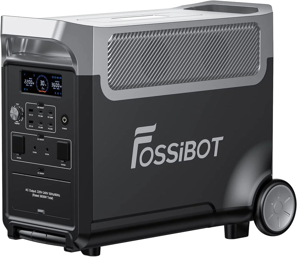 FOSSiBOT-Polska F3600 Pro VAT 23% Przenośna stacja zasilania Power Station z 3840Wh Baterią Wyjście 3600W Solar generator do użytkowania na kempingu, 5-letnia gwarancja