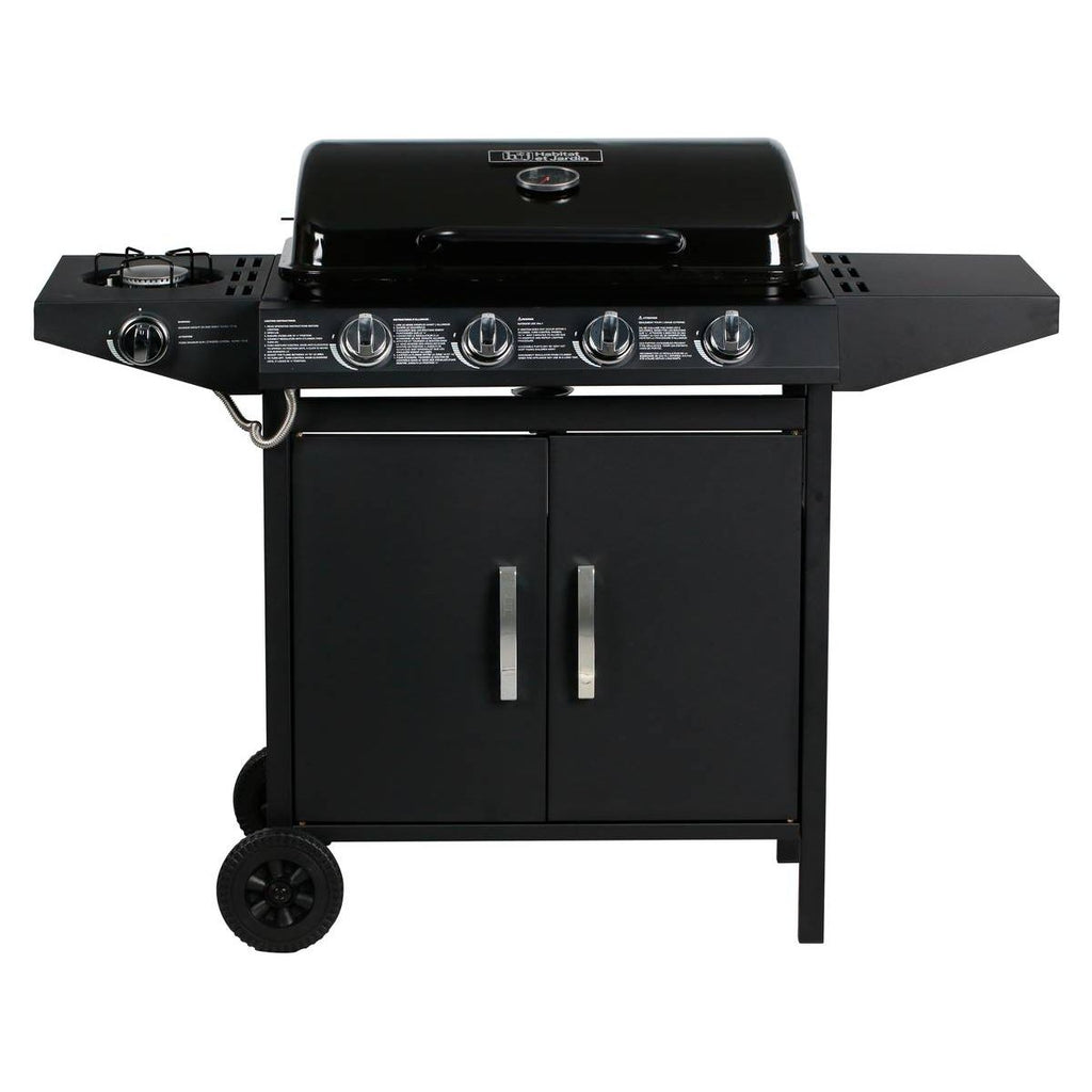 Grill gazowy „Festa 5” – 5 palników (1 strona) – 12,9 kW – czarny