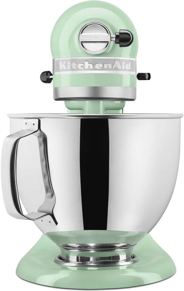KitchenAid Robot kuchenny I Artisan I wielofunkcyjny robot kuchenny z odchylaną głowicą, z 4 akcesoriami, 4,8 l (pistacjowy)