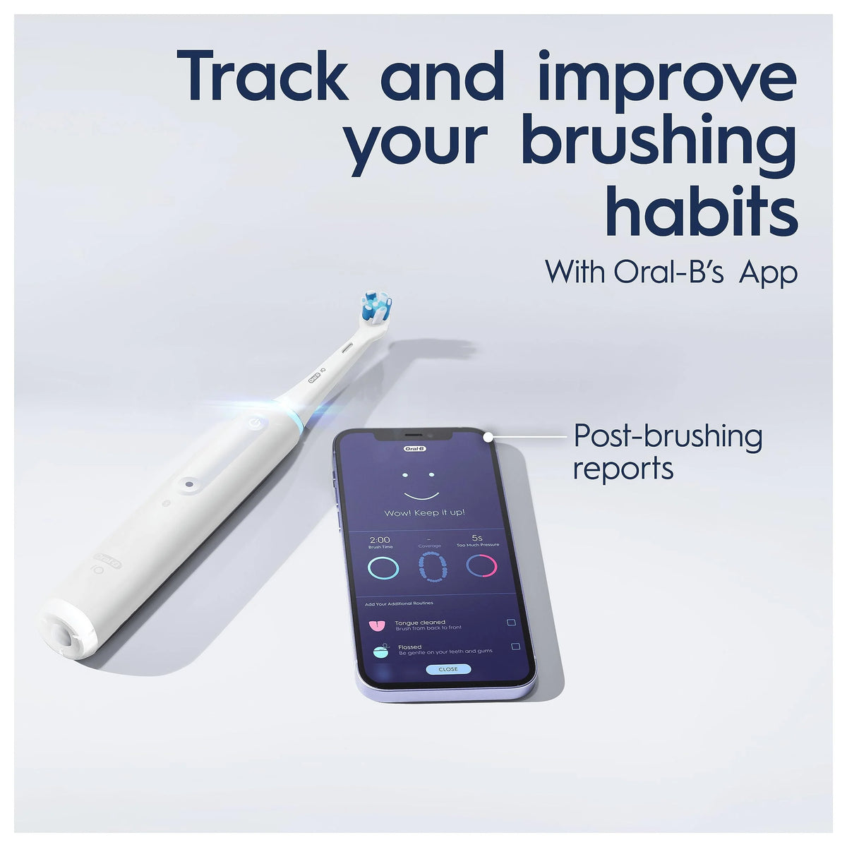 Oral-B iO4 Elektryczne szczoteczki do zębów dla dorosłych, elektryczna szczoteczka do zębów Oral B, 1 głowica szczoteczki do zębów, 4 tryby z wybielaniem zębów, elektryczna szczoteczka do zębów dla