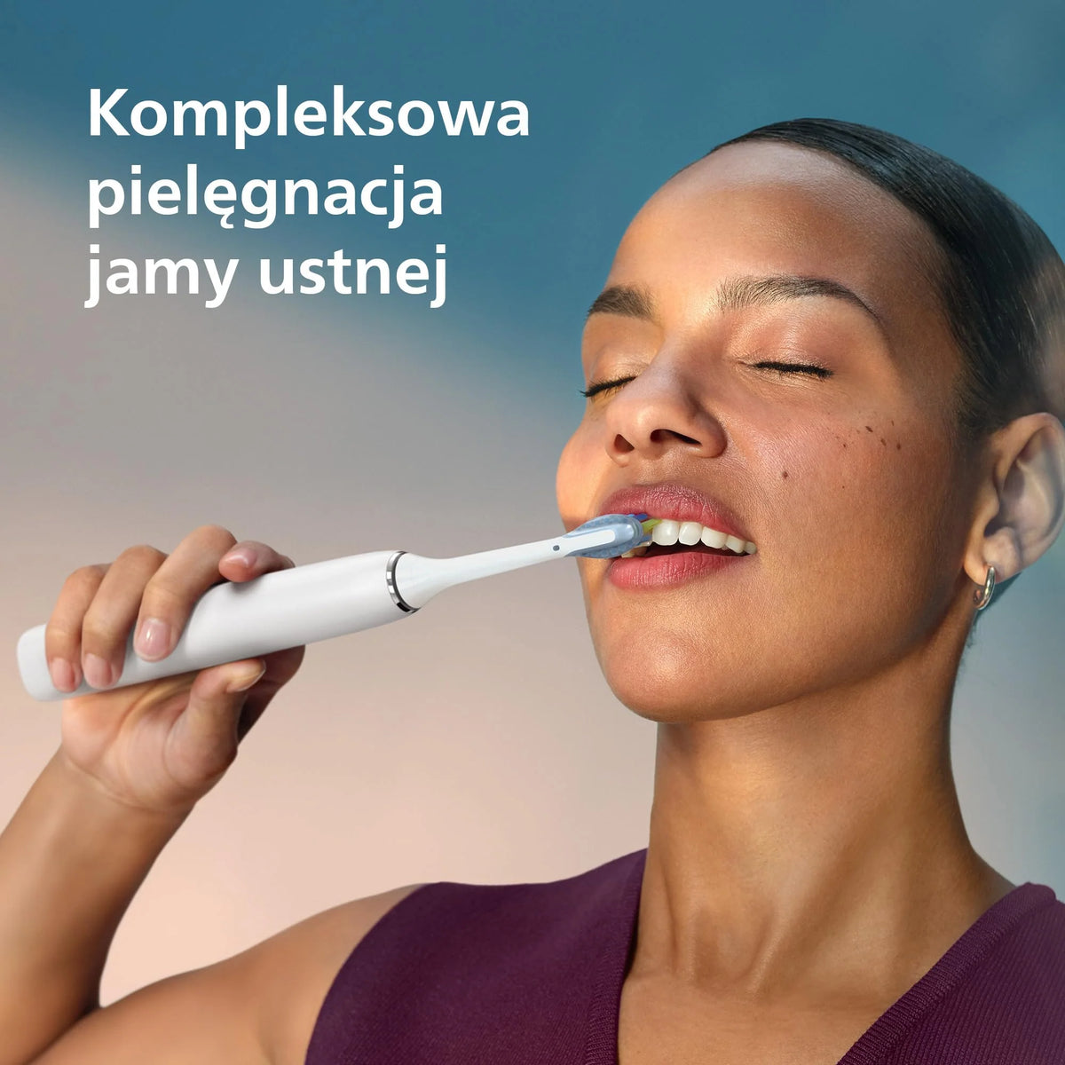 Szczoteczka elektryczna Philips Sonicare DiamondClean 9000, podwójne opakowanie, szczoteczka soniczna z aplikacją, czujnik nacisku, szklanka do ładowania, kolor biały, model HX9914/62