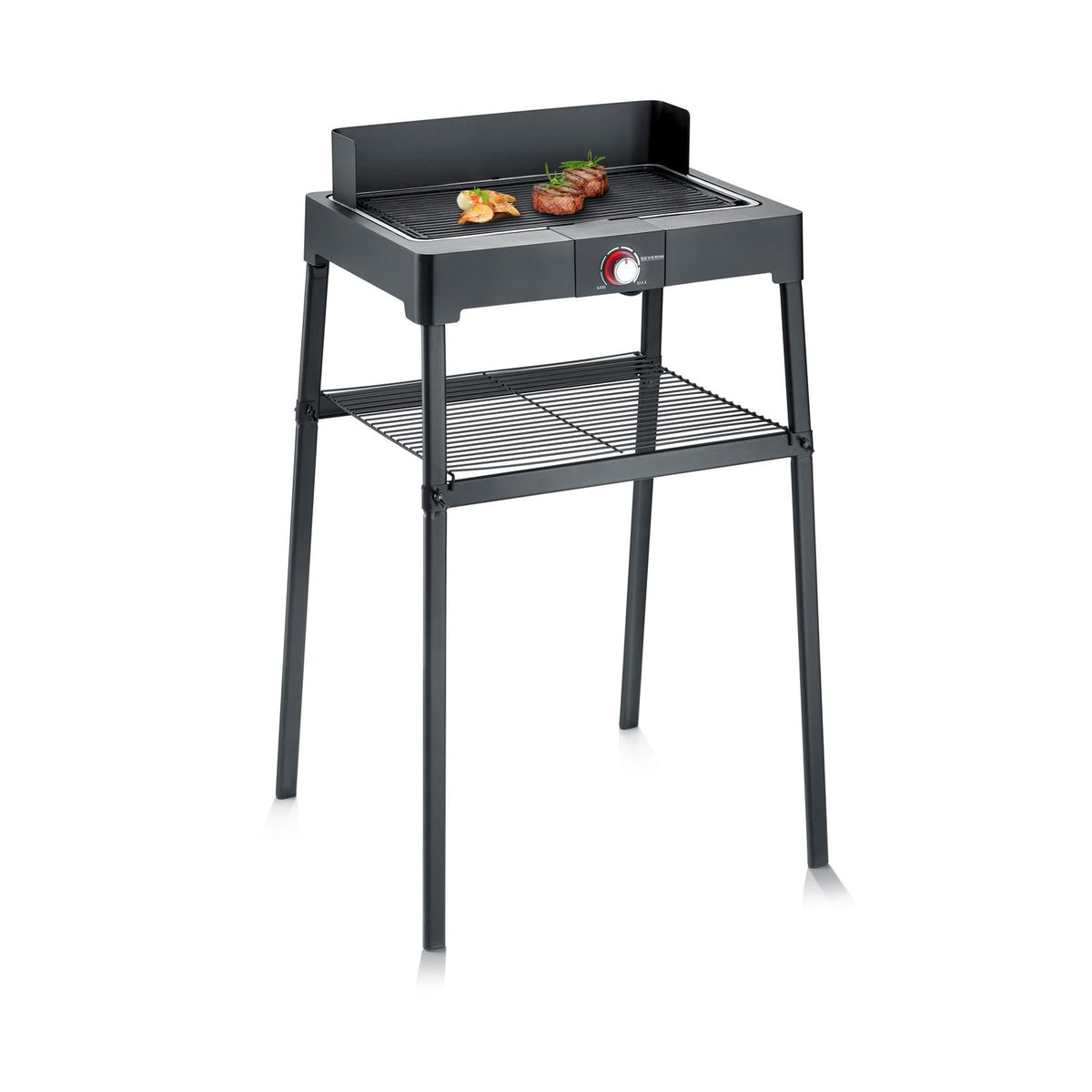 Grill z nóżkami i żebrowanym grillem 2200 W Pg 8568 Severin