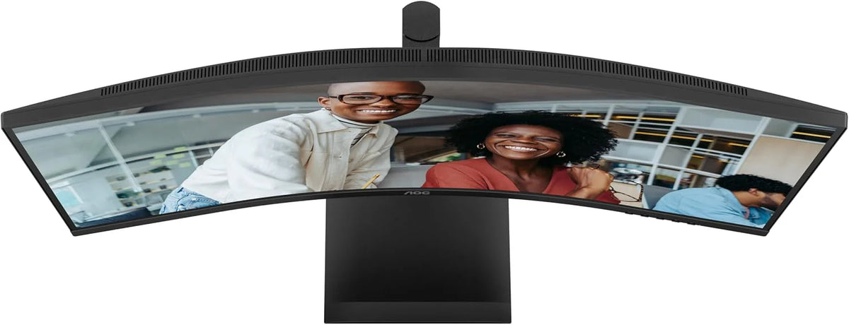 AOC WQHD CU34E4CV 34-calowy monitor, 120 Hz, VA, 4 ms, synchronizacja adaptacyjna, HDR Ready/HDR10, regulacja wysokości, głośniki (3440 x 1440, 2 porty HDMI 2.0, 1 port DP 1.4, koncentrator USB