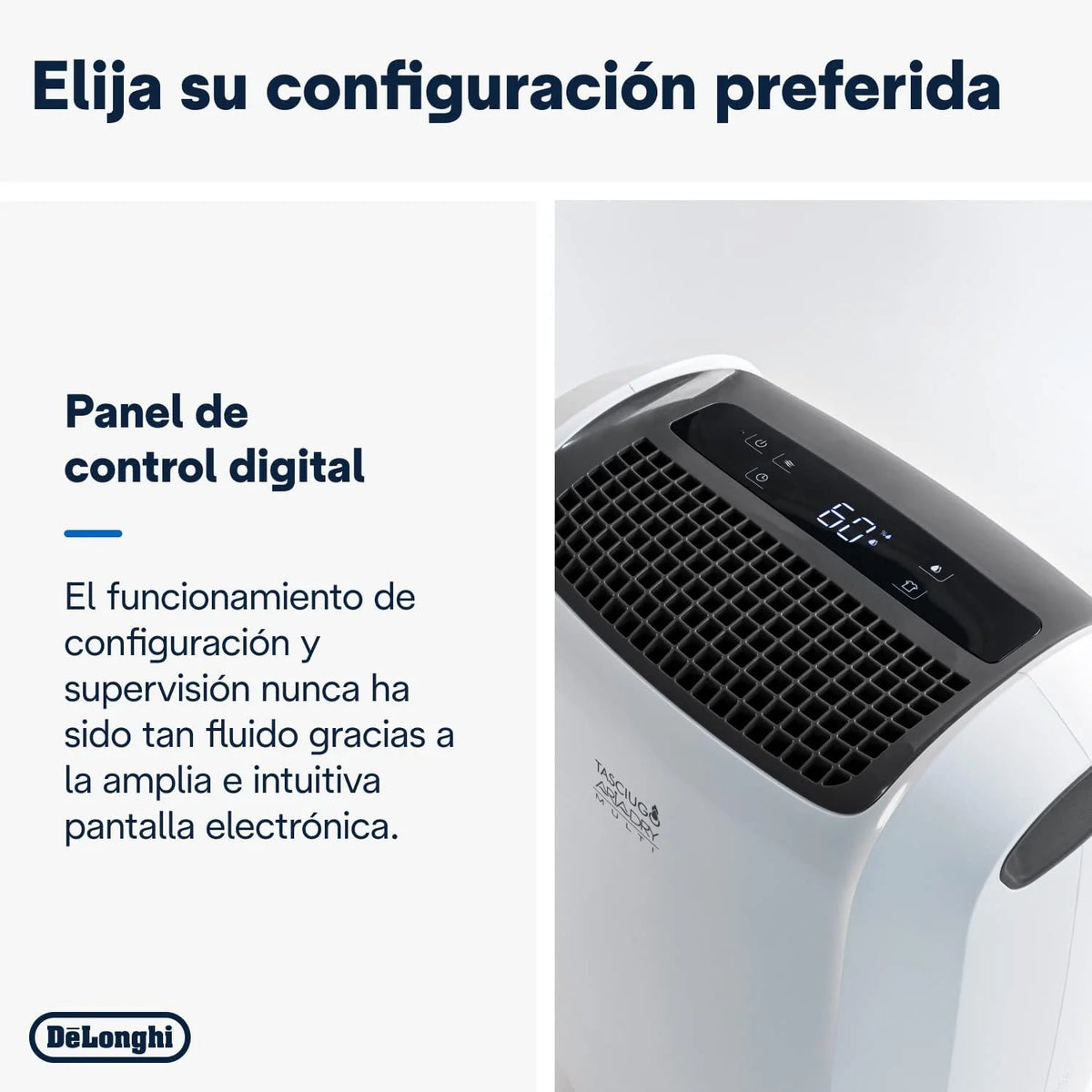 De'Longhi Tasciugo AriaDry Pure DDSX220WFA osuszacz powietrza i oczyszczacz powietrza do pomieszczeń do 90 m³, funkcja prania, kompatybilny z Wi-Fi, certyfikat alergików, 21 l/dzień, czarny