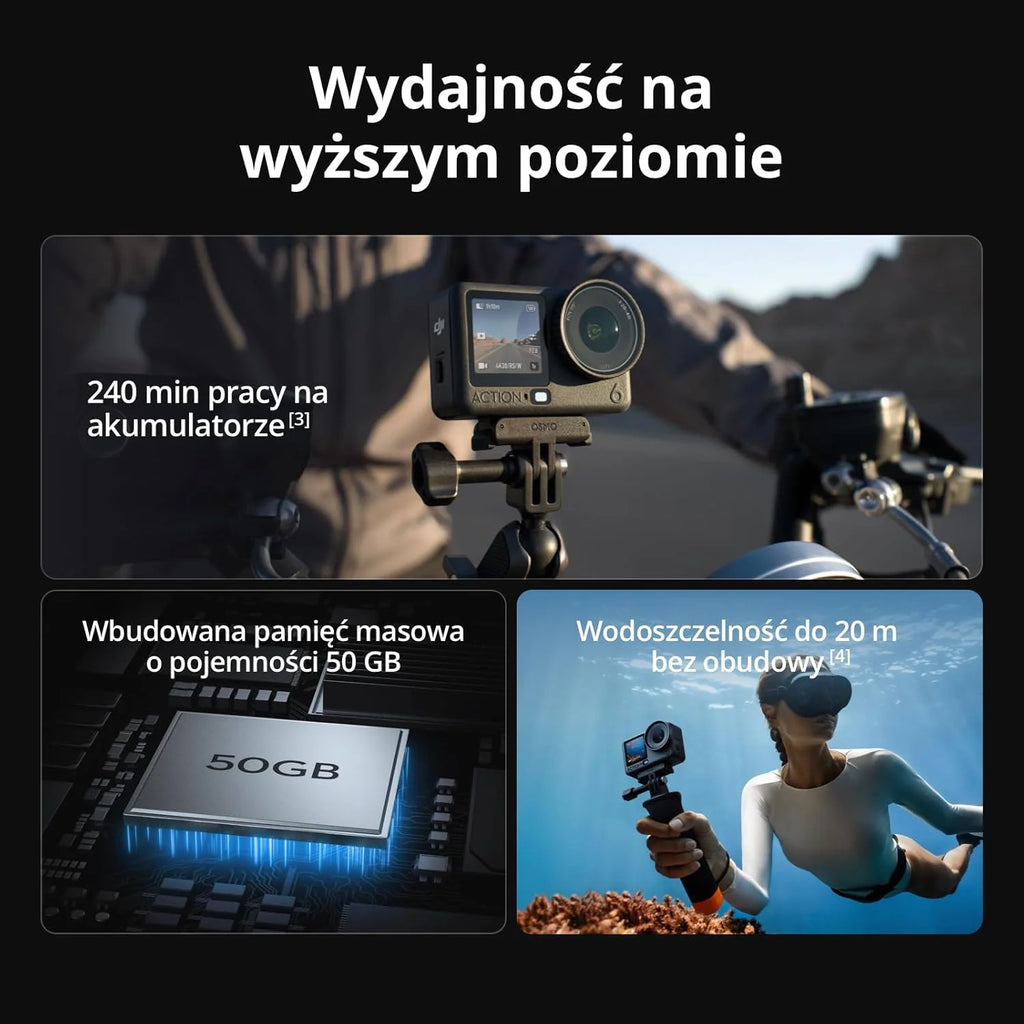 DJI Osmo Pocket Prime Combo - ręczny 3-osiowy stabilizator kardanowy z zestawem akcesoriów i DJI Care Refresh zintegrowany aparat 12 MP 1/2.3 CMOS 4K wideo, podłączony do smartfona, Android, iPhone - czarny