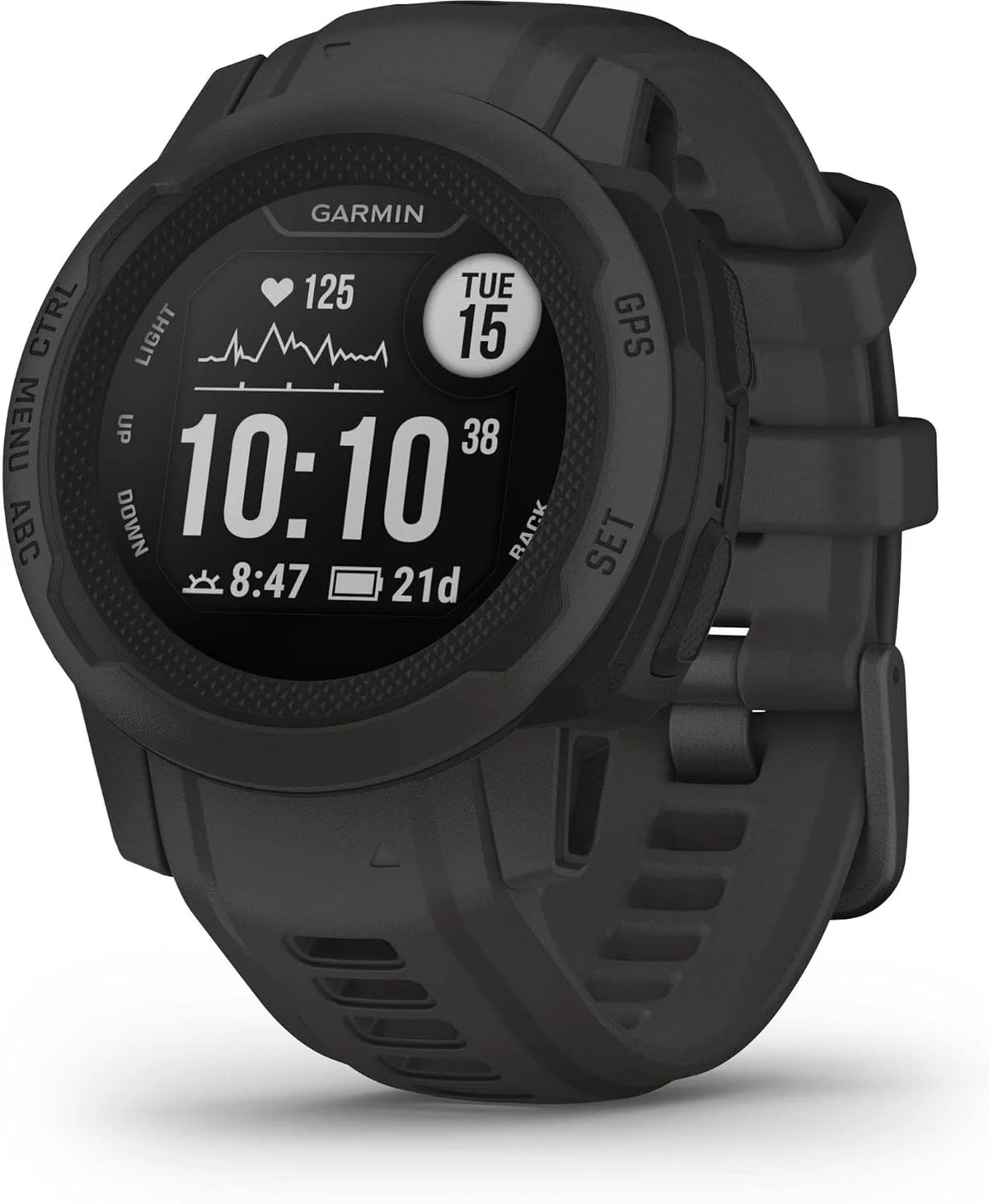 Garmin Instinct 2S SOLAR Smartwatch GPS, Grafitowy, M