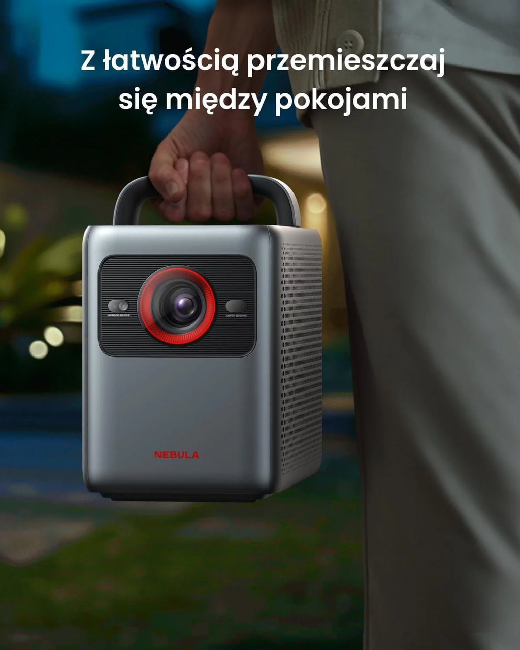 Inteligentny projektor NEBULA Cosmos 4K SE, projektor 4K o wysokiej jasności z Dolby Vision, ogromny ekran 200 cali, jasność 1800 ANSI lumenów, HybridBeam (laser + LED), poprawiona jakość obrazu