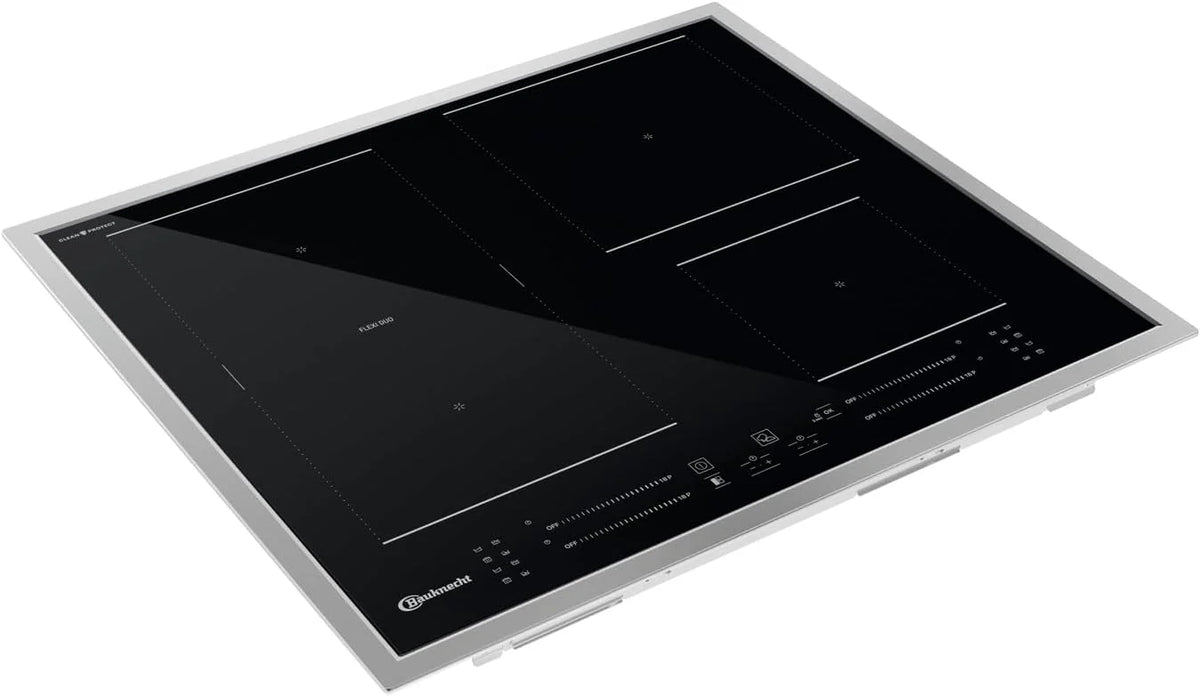 Bauknecht BS 5460C CPFT indukcyjna funkcja wzmacniacza płyty grzewczej, CleanProtect-Touch Control, sterowanie Flexi Duo-Simmer, wskaźnik ciepła resztkowego