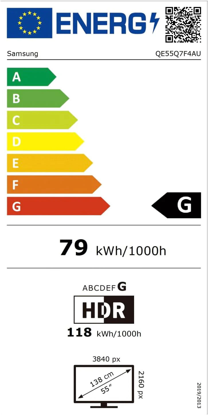 Samsung QLED Q7F4 telewizor 4K 55 cali (140 cm) UHD, procesor Q4 AI, Quantum Dot dla prawdziwych kolorów, skalowanie 4K, Knox Security, Adaptive Sound, Samsung Vision AI Smart TV, 55Q7F (2025)