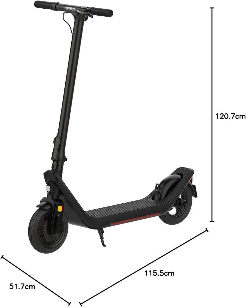 Odys Składany skuter elektryczny z dopuszczeniem do ruchu drogowego i przyłączeniowym (w zależności od modelu, zasięg do 100 km i do 140 kg masy całkowitej, opony powietrzne, maks. 20 km/h, układ