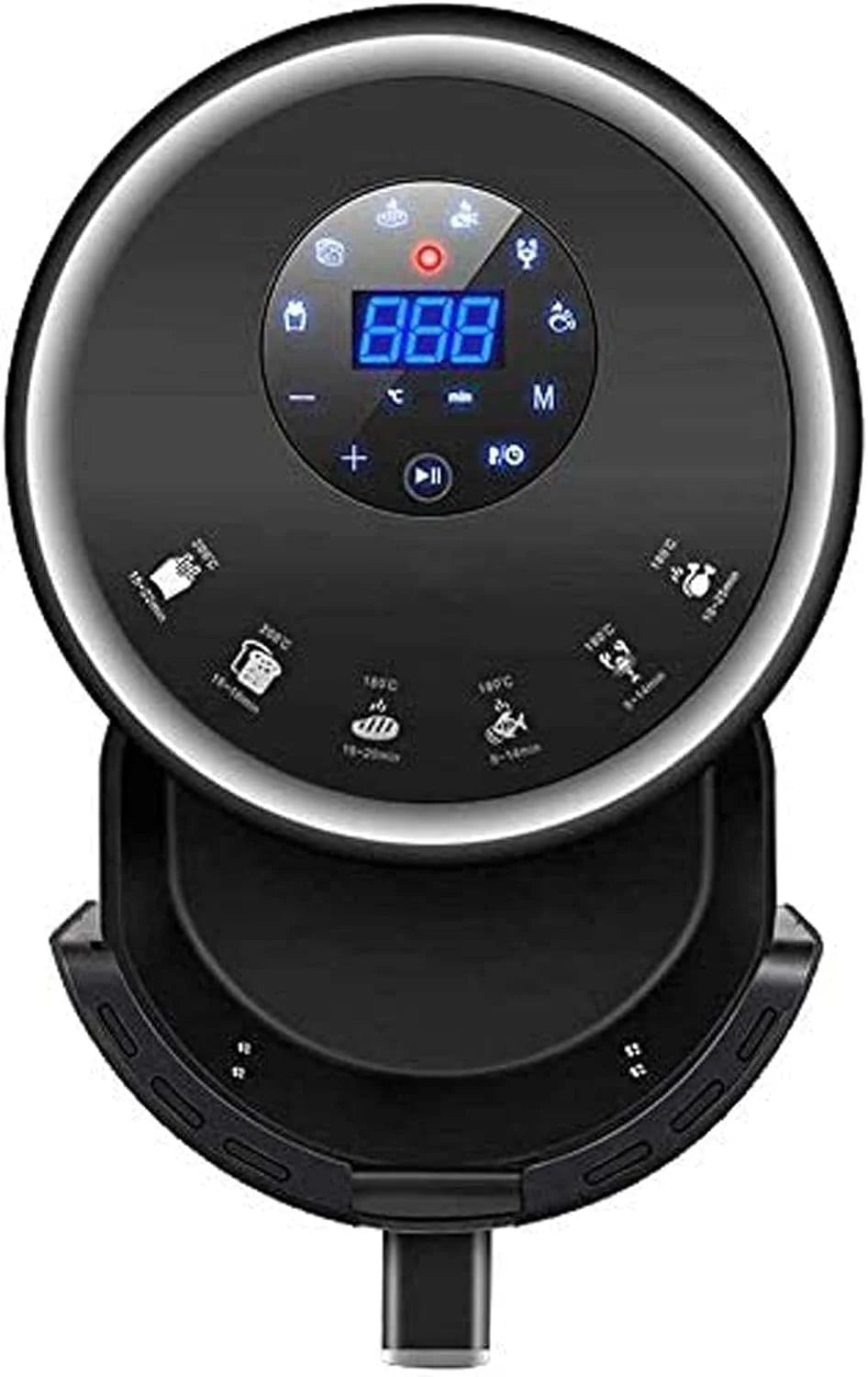 XINGYU Frytkownica na gorące powietrze, 1200 W, elektryczna frytkownica na gorące powietrze, z regulacją temperatury, 30-minutowy timer, Fast Oven Oilless Cooker, nieprzywierająca