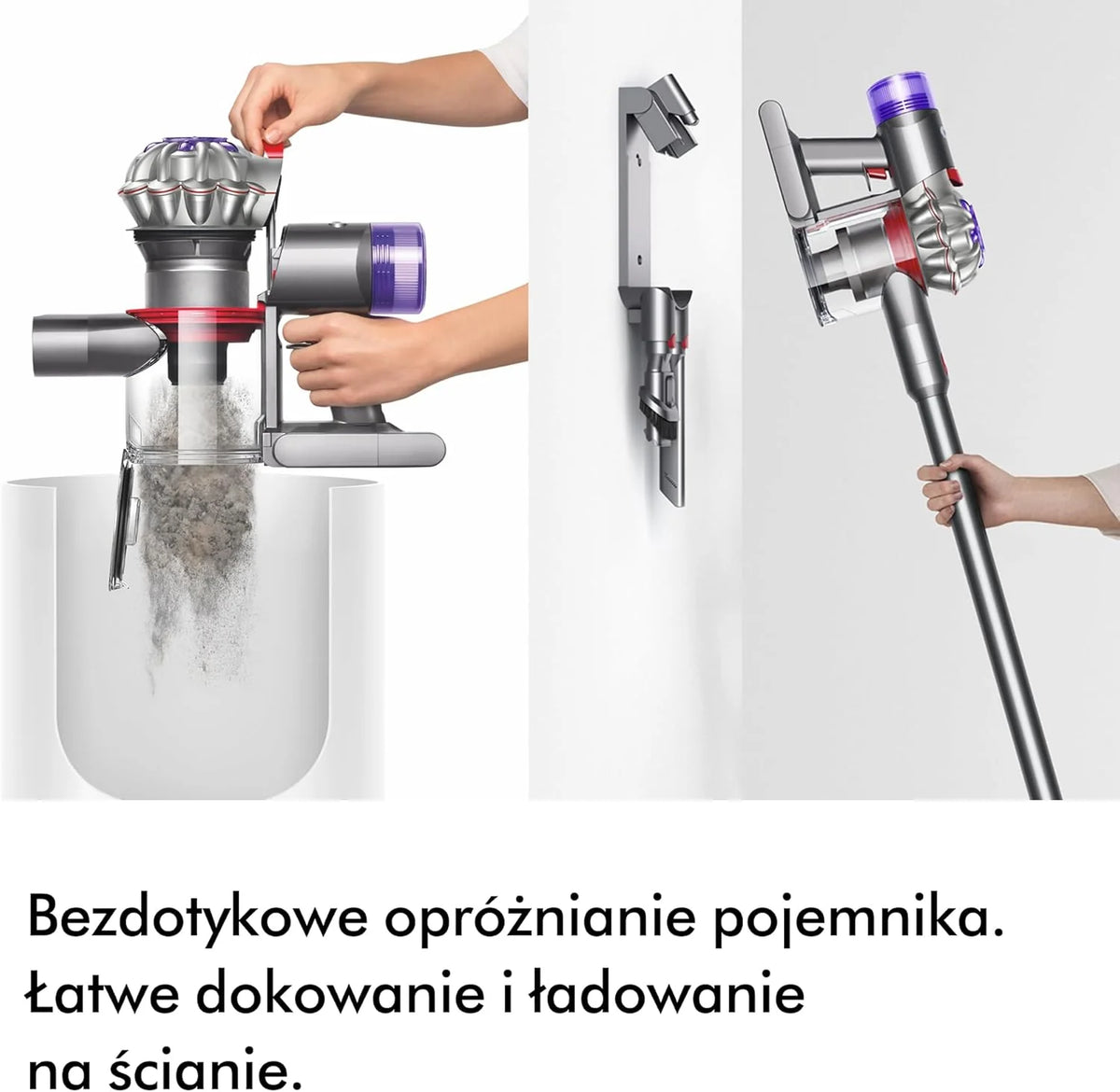 Bezprzewodowy odkurzacz pionowy Dyson V8™ Absolute (Srebro/Żółty)