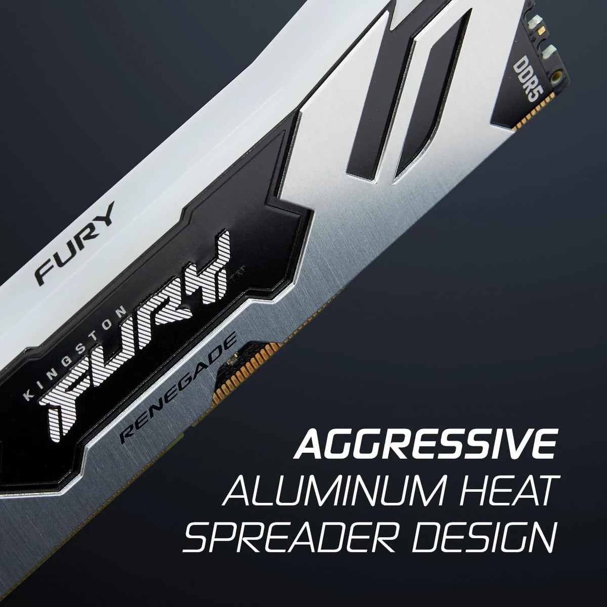 Kingston Fury Renegade Czarny RGB 16 GB 6400MT/s DDR5 CL32 DIMM pamięć do gier do komputera stacjonarnego - KF564C32RSA-16
