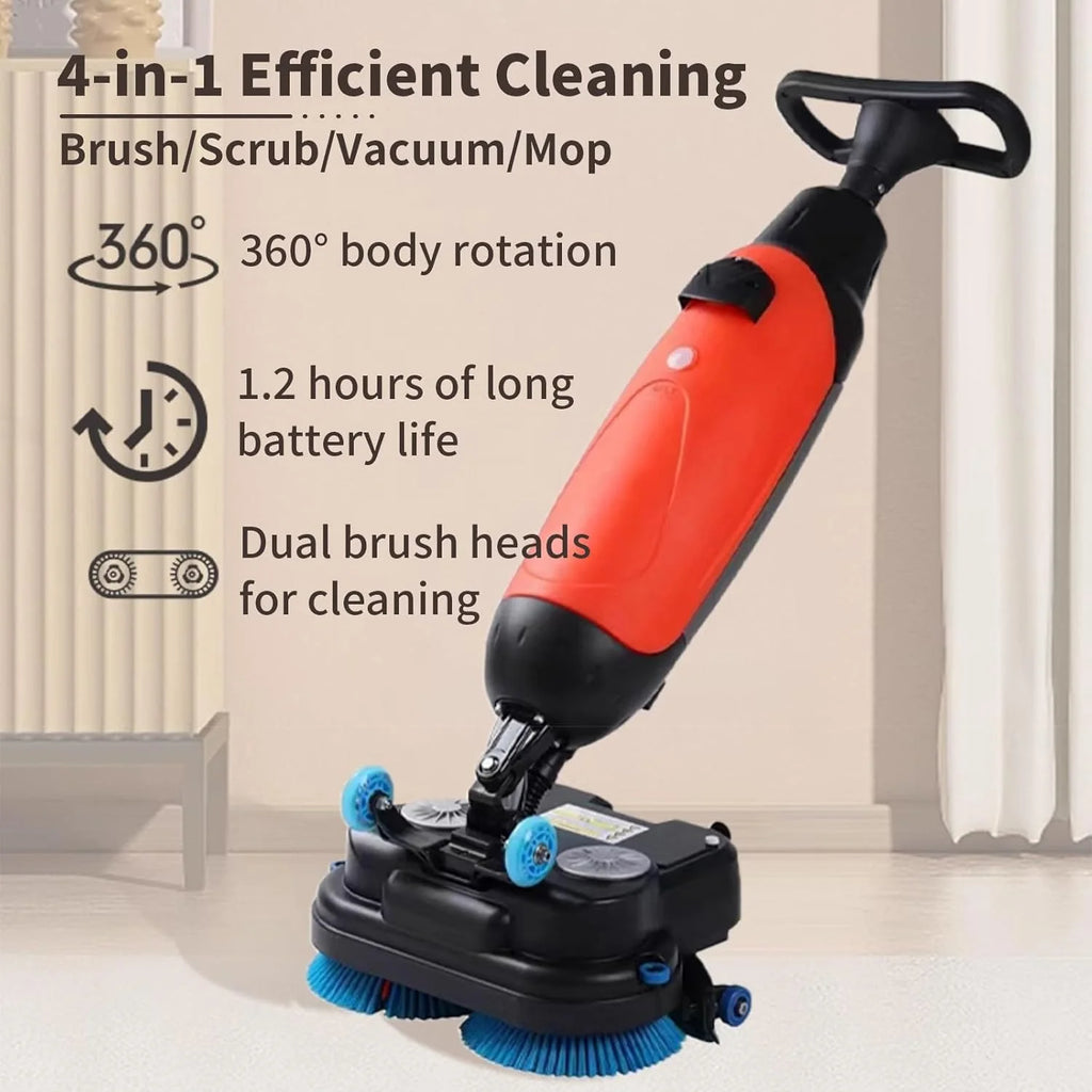 Polerka Komercyjna, 17-Calowa Maszyna Do Czyszczenia Dywanów, Polerka Do Podłóg, 240 Obr./Min Wydajność 13000 Stóp Kwadratowych/H, Przemysłowe Czyszczenie Podłóg