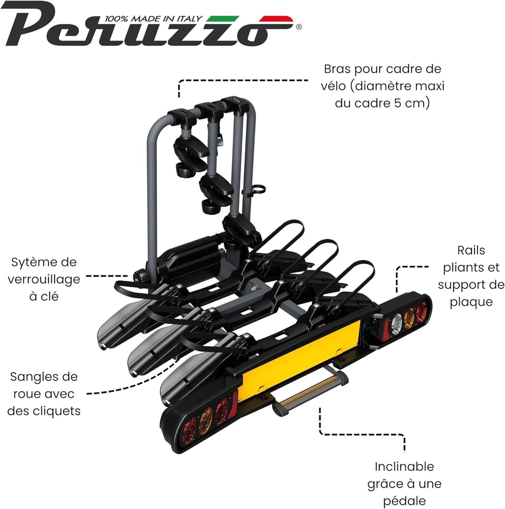 Peruzzo 708/3 Bagażnik, Czarny, 100 x 80 x 70 cm