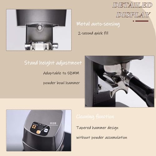 Inteligentna maszyna do espresso Tamper Machine Auto Fill 58mm Portafilter, Regulowane ciśnienie 10-30kg, Heavy Duty Base for Home Barista, Szybka stacja do pomocy dla kochanków