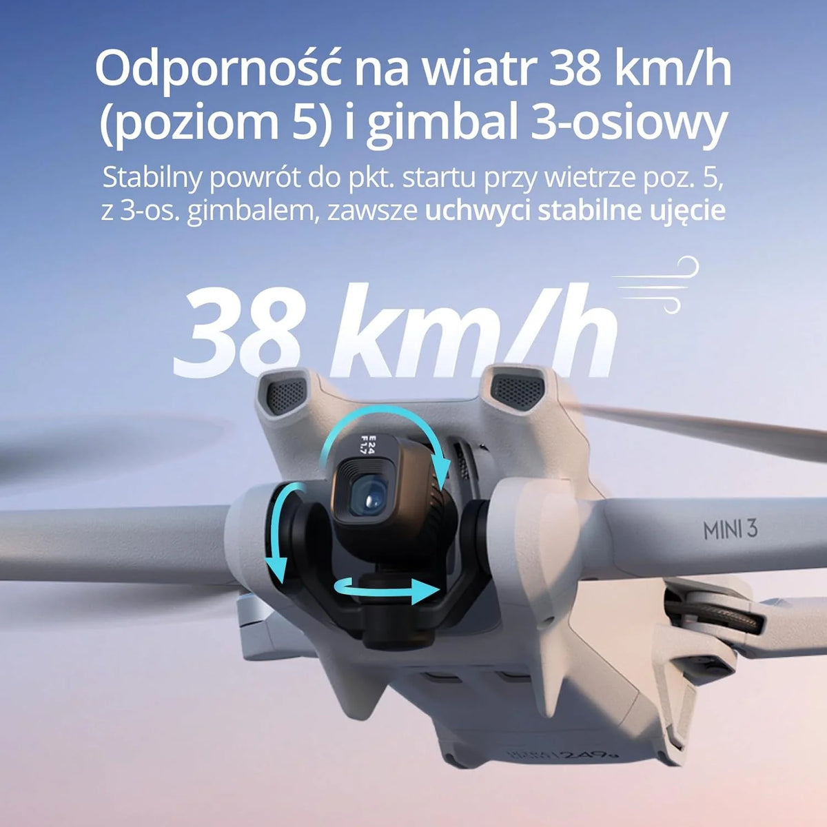 DJI Mini 3 Fly More Combo(DJI RC) Lekki i Składany Dron z Minikamerą z Opcją Nagrywania Wideo w Jakości 4K HDR, 38-Minutowym Czasem Lotu, True Vertical Shooting i Inteligentnymi Funkcjami, C0