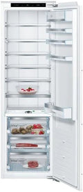 Bosch KIF81PFE0 Serie 8 lodówka do zabudowy, 177,5 x 56 cm, 289 l, zawias płaski, wyprodukowano w Niemczech, VitaFresh Pro 3 x dłuższa świeżość, oświetlenie LED, równomierne oświetlenie