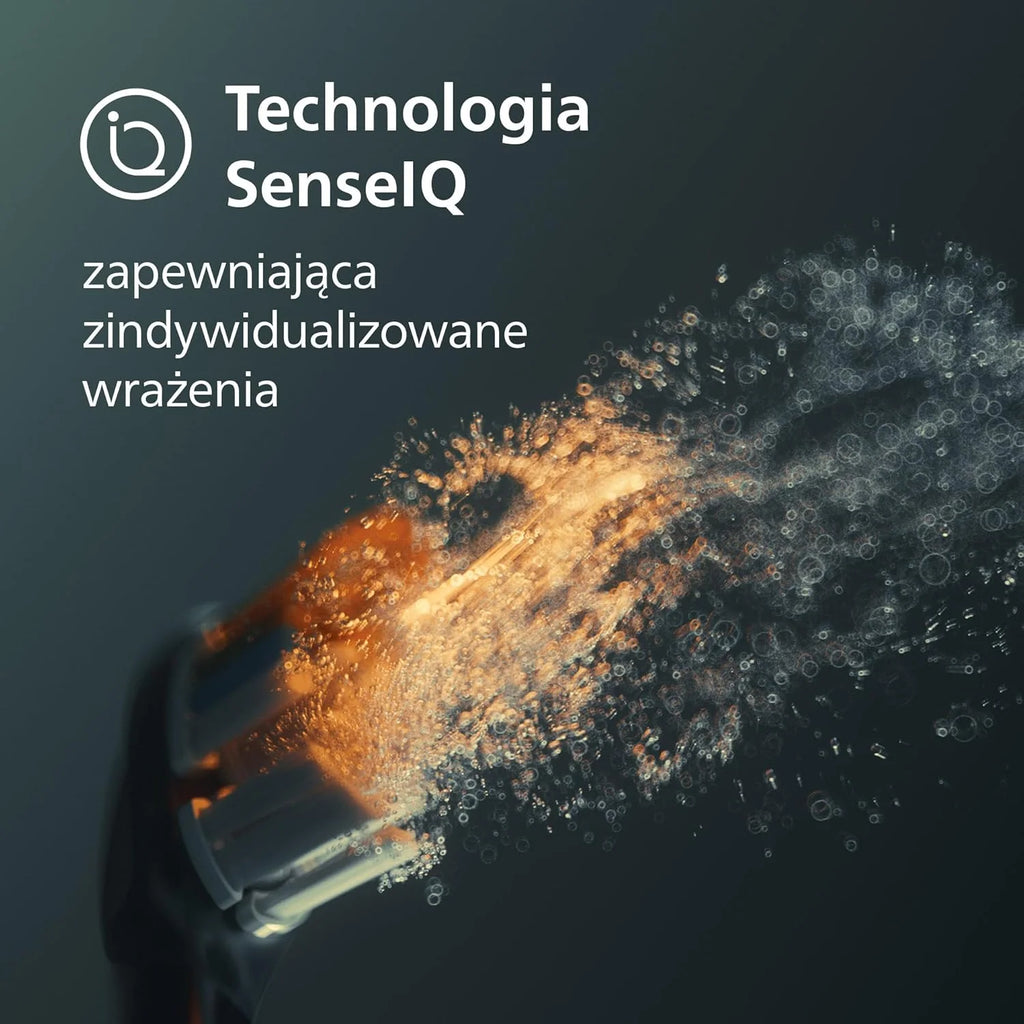 Philips Sonicare DiamondClean 9900 Prestige Elektryczna szczoteczka do zębów z technologią i aplikacją SenseIQ, 5 trybów szczotkowania, etui podróżne do ładowania, kolor czarny, model HX9992/43