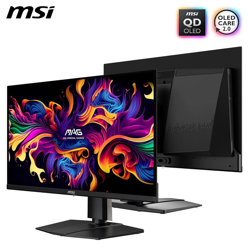 MSI MAG 271P QD-OLED X24 wyświetlacz gamingowy 67.3 cm WQHD - Quantum Dot OLED Panel 2560 x 1440, 240Hz / 0,03ms, 99% DCI-P3, XXL) E≤2, DisplayHDR True Black 400 - DP 1.4a, HDMI 2.1