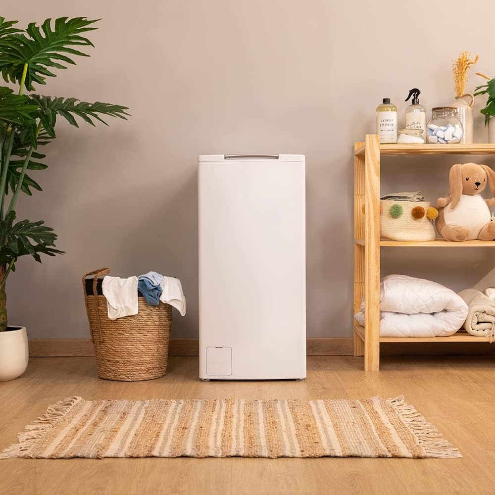 Cecotec Pralka ładowana powyżej 8 kg Bolero Dresscode Top Max 80 Inverter A. 1900 W, 1300 obr./min, 16 programów, silnik inwerterowy Plus, funkcja pary, klasa A