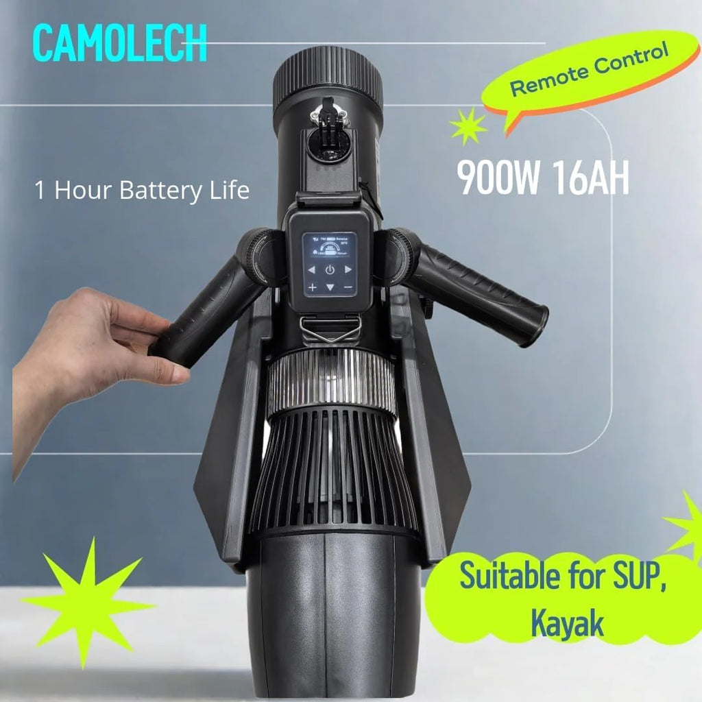 Skuter podwodny, 900 W, wymienny akumulator 16 Ah, 2,8 m/s, napęd elektryczny do deski SUP, surfingowej i kajaka, wodoodporny do 30 m, wielofunkcyjny sprzęt do snorkelingu/nurkowania