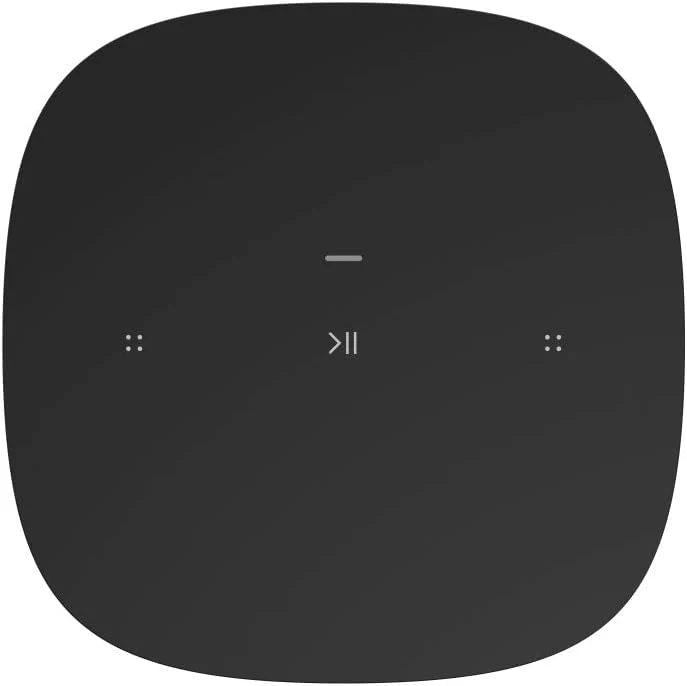 Sonos One SL Smart Speaker inteligentny głośnik domowy, mocny dźwięk, transmisja strumieniowa Wi-Fi, funkcja multiroom, sterowanie z poziomu aplikacji i AirPlay2, zestaw 2 szt., kolor czarny