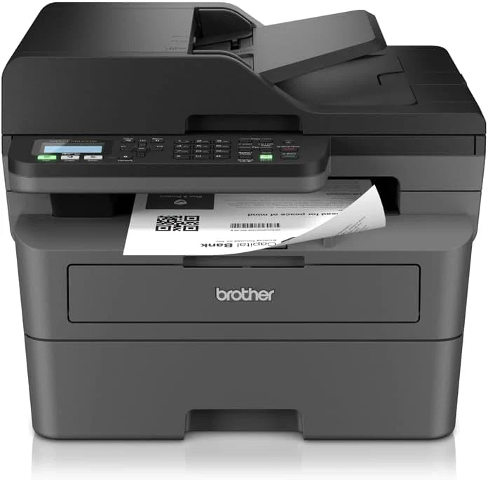 Brother MFC-L2827DW wielofunkcyjna drukarka laserowa 4 w 1, 32 ppm, druk dwustronny, 2-liniowy wyświetlacz LCD, Fast Ethernet, Wi-Fi 5 GHz i USB 2.0