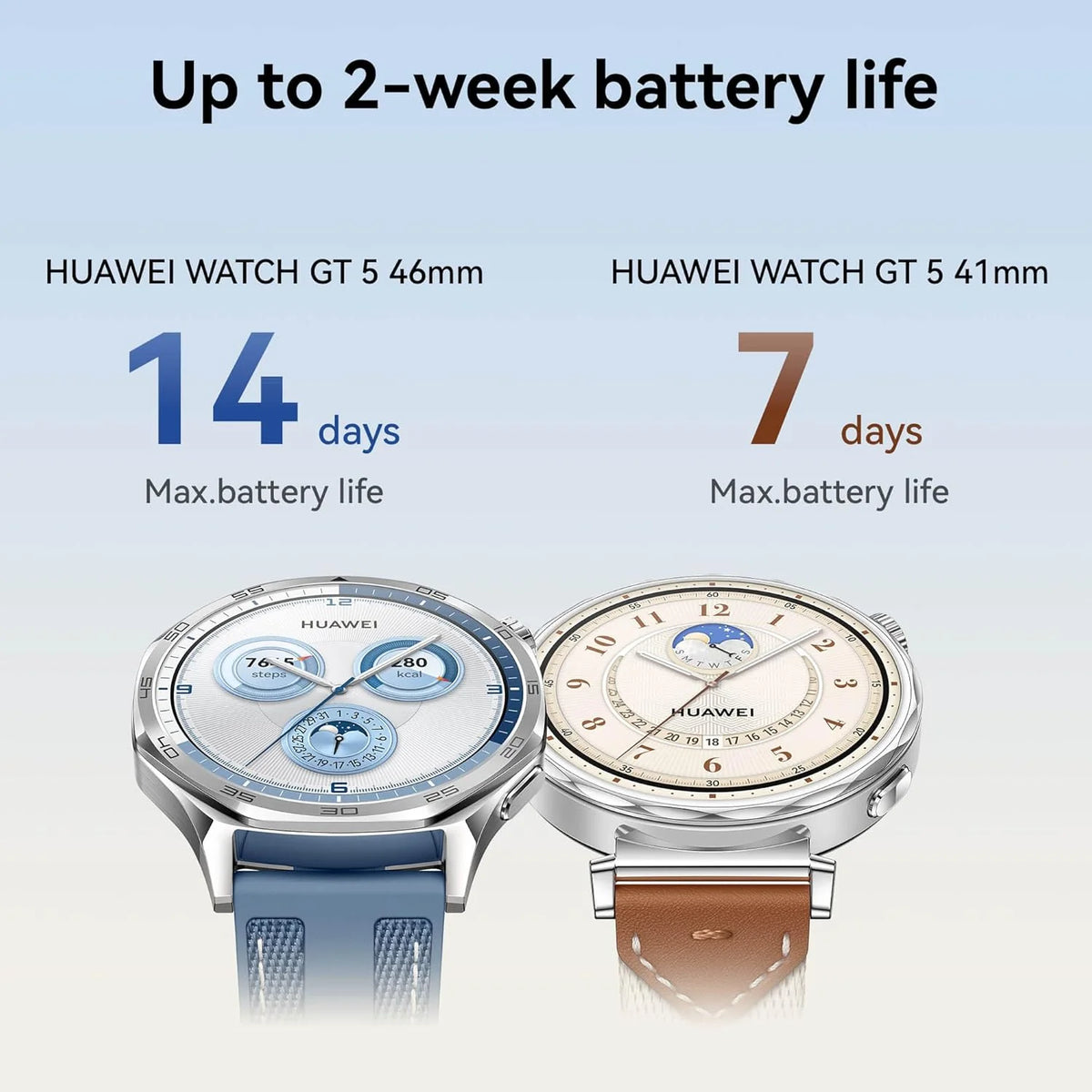 HUAWEI WATCH GT 5 Pro 42 mm Smartwatch, ostre krawędzie, profesjonalny zegarek sportowy, śledzenie stanu zdrowia, monitor EKG, czas pracy baterii do 7 dni, GPS, połączenie Bluetooth, iOS i Android,