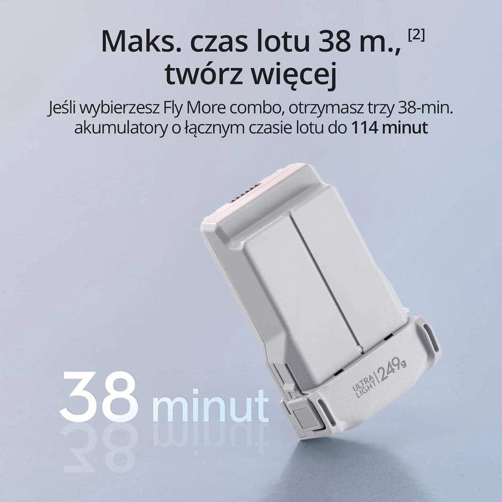 DJI Mini 3 Fly More Combo(DJI RC) Lekki i Składany Dron z Minikamerą z Opcją Nagrywania Wideo w Jakości 4K HDR, 38-Minutowym Czasem Lotu, True Vertical Shooting i Inteligentnymi Funkcjami, C0
