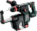 metabo Akumulatorowy młot kombi KH 18 LTX BL 24 Q zestaw ISA - 18 V, 2,2 J, energia udaru 24 mm, średnica wiercenia w betonie - SDS-plus z odsysaniem, silnik bezszczotkowy, idealny do wiercenia i
