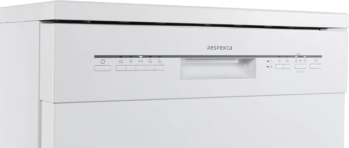 Respekta Bena zmywarka do zabudowy, 60 cm / 5 programów/opóźniony start/automatyczne otwieranie drzwi / 2 ramiona spryskujące / 49 dB/klasa energetyczna D/biała/model GSPS60W-12