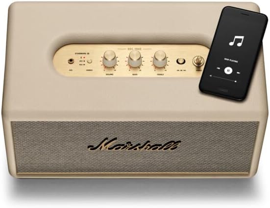 Marshall Stanmore Iii 7340055385152 Głośnik Bluetooth, Beżowy, 24,7 x 412 x 27,6 cm