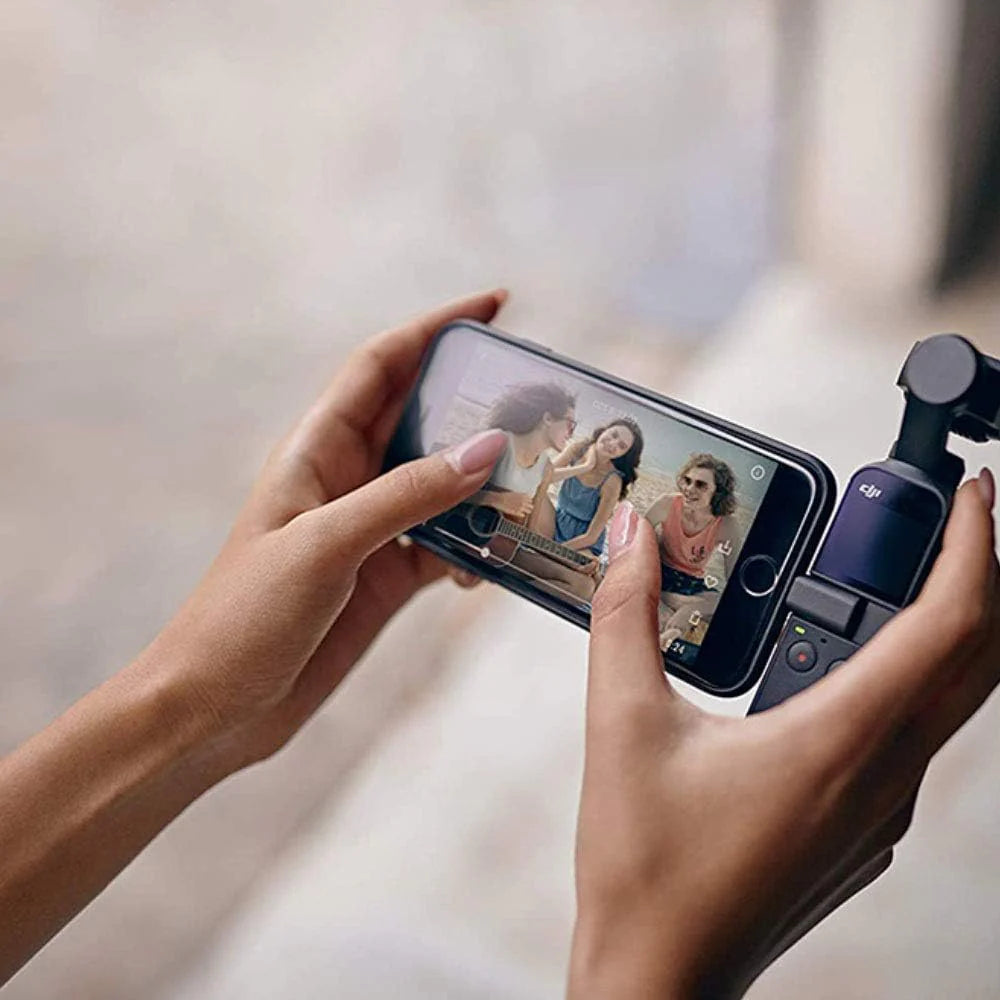 DJI Osmo Pocket Prime Combo - ręczny 3-osiowy stabilizator kardanowy z zestawem akcesoriów i DJI Care Refresh zintegrowany aparat 12 MP 1/2.3 CMOS 4K wideo, podłączony do smartfona, Android, iPhone - czarny