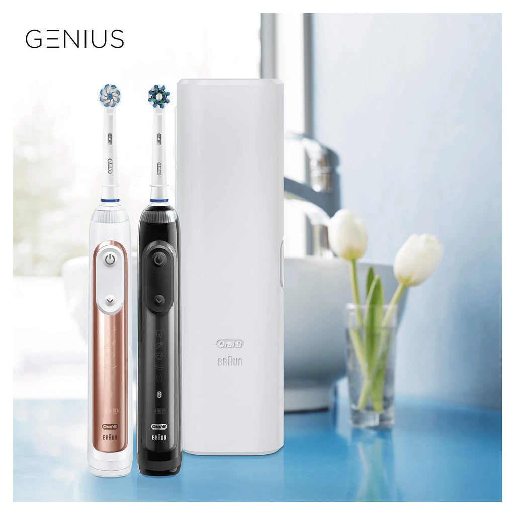 Oral-B 4210201182917 Genius 9900 elektryczna szczoteczka do zębów z 2 końcówkami, powered by braun