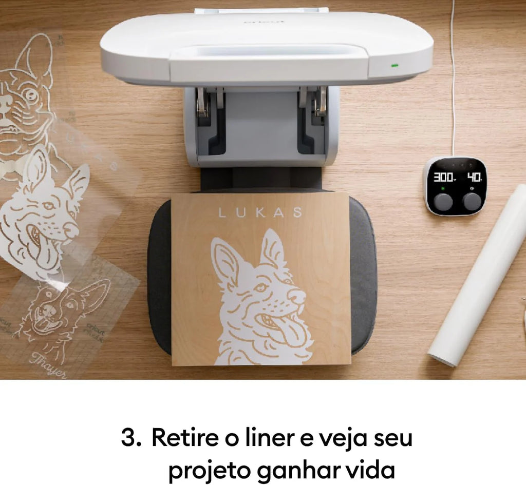 Cricut Autopress | Płyta grzewcza 38cm x 30cm | Nagrzewa do 205 ° C | Profesjonalna prasa termiczna do żelazka na winylu (HTV), Infusible Ink i sublimacji