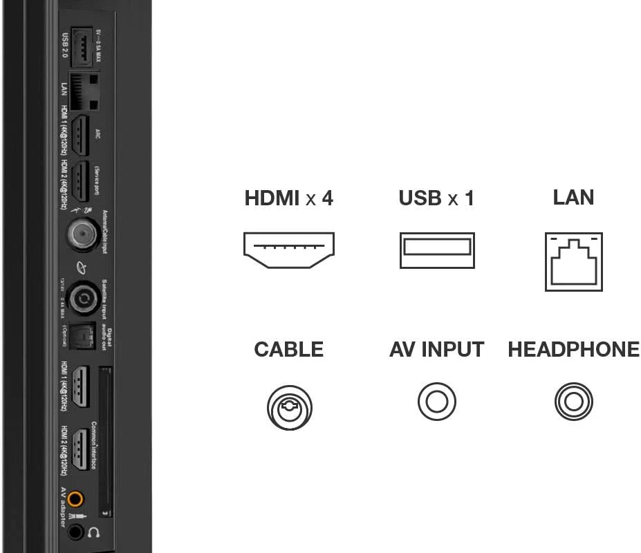 TCL 65V6C 65-calowy bezpośredni telewizor LED, 4K HDR TV, Smart TV Powered by Google (Dolby Audio, Motion Clarity, kompatybilny z Google Assistant & Alexa, 2025 nowy model)