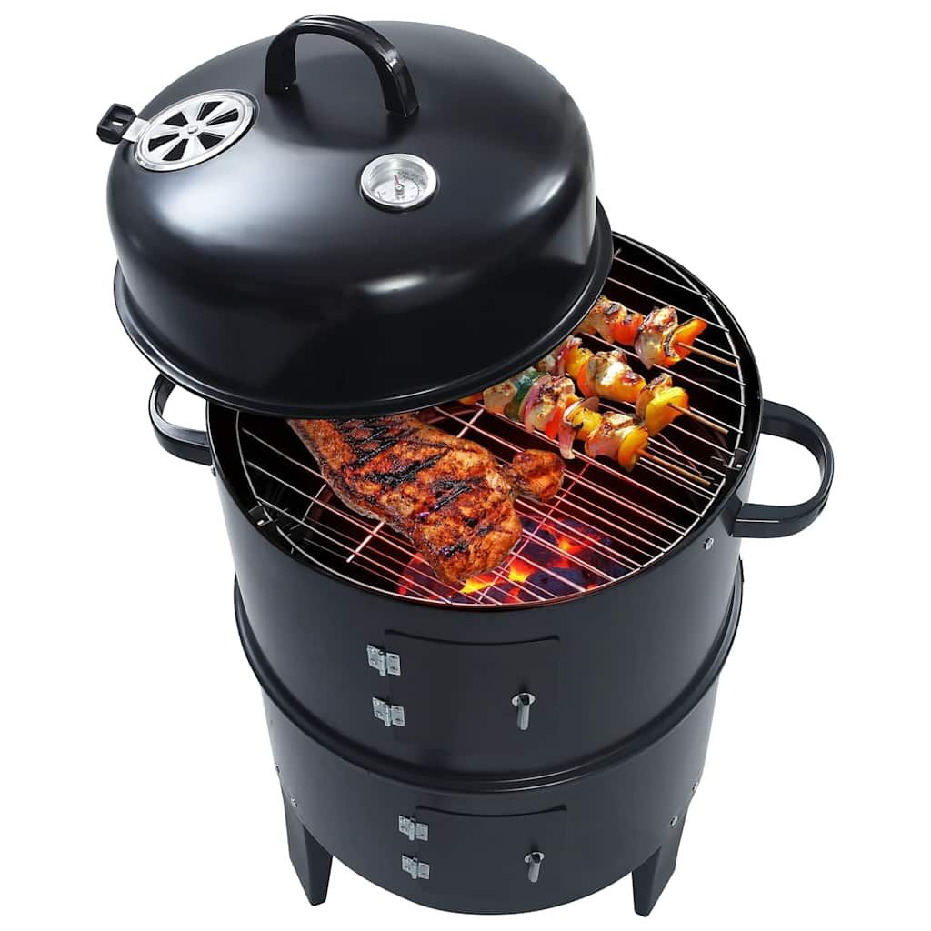 Grill węglowy 3 w 1, wędzarnia, 40 x 80 cm, Vidaxl