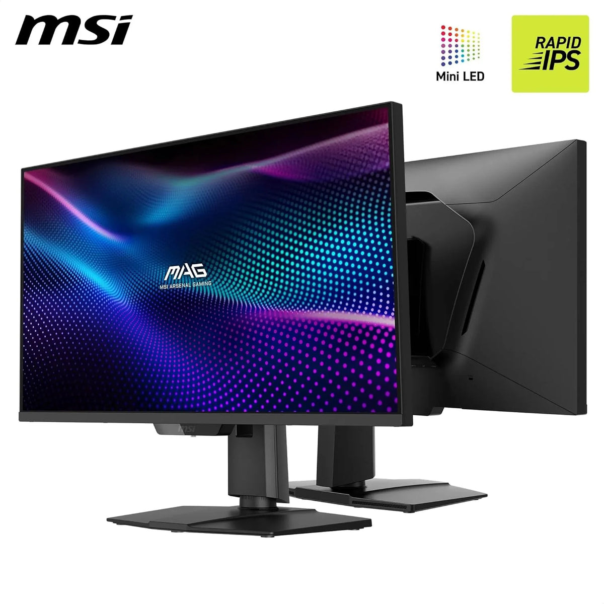 MSI MAG 274UPDF E16M monitor do gier 27 4K UHD, panel Rapid IPS 3840 x 2160, czas reakcji 0,5 ms, DisplayHDR 1000, Mini-LED, podwójny tryb, HDMI 2.1, DP 1.4a, USB-C (15 W PD)