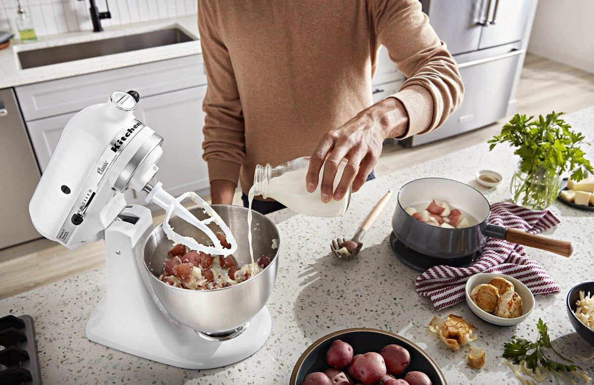 KitchenAid K45SS Klasyczny mikser stojący, biały by Kitchen Aid