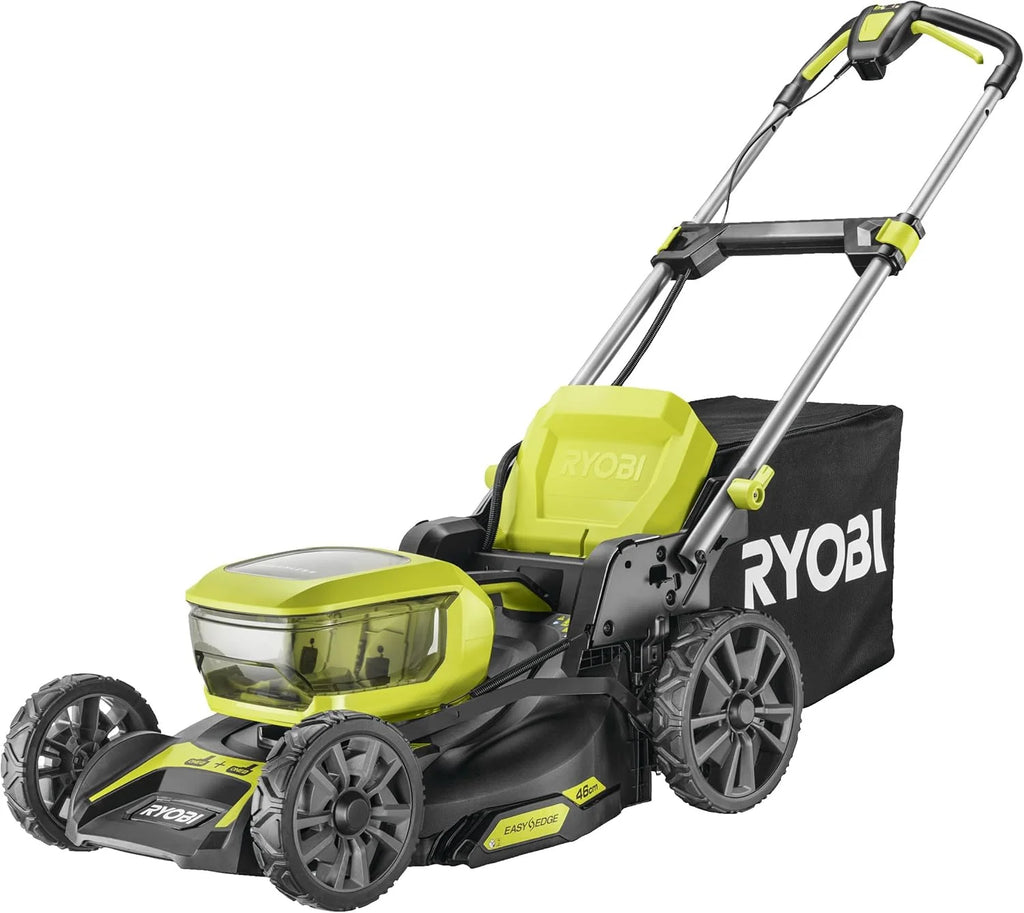 Ryobi kosiarka 18 V ONE+ bezszczotkowa kosiarka do trawy, 46 cm (2 18 V x 5,0 Ah)